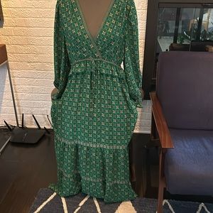 Max Studio Green Maxi dress. XL